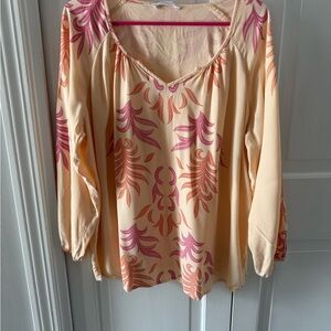 Venus  Blouse with Pink and Orange Lascana